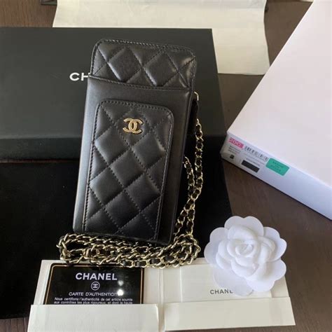 Chanel phone bag with chain